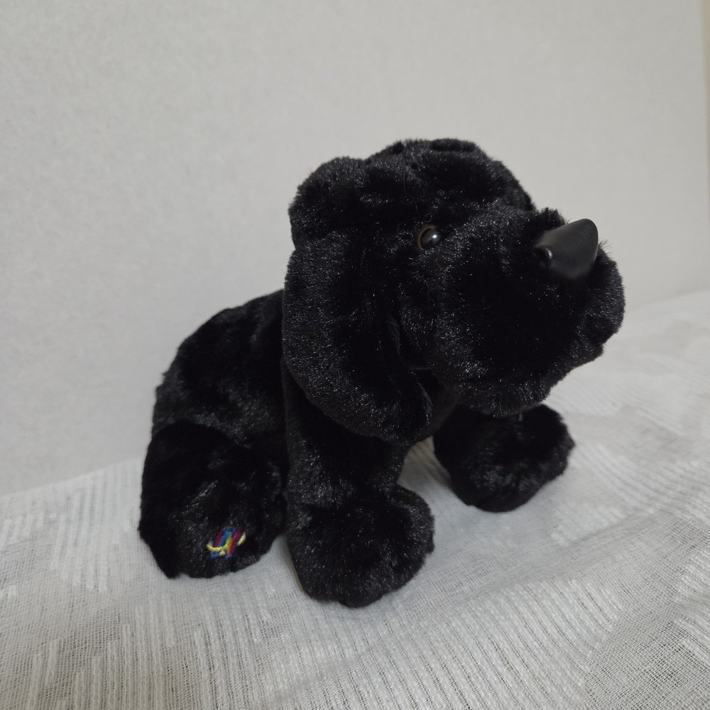 Ganz Webkinz Black Lab Puppy Dog HM136 Plush Stuffed Animal Toy Soft